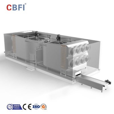 Quick Ammonial Freon Refrigeration IQF Spiral Καταψύκτης με χωρητικότητα 800kg ανά ώρα