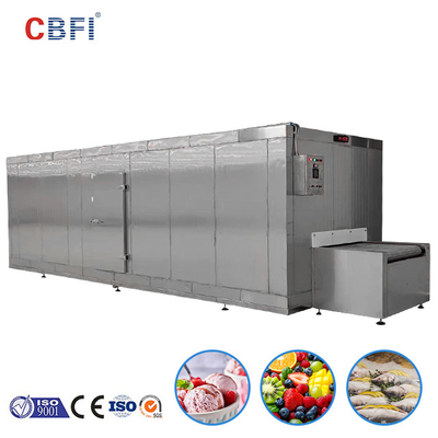 Iqf Εγχειριστήριο ψυγείου με γρήγορη σήραγγα Παγωμένα φρούτα λαχανικά εξοπλισμός παραγωγής τροφίμων