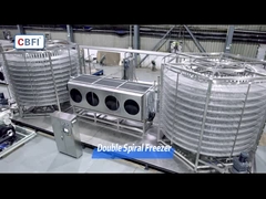 Δυνατότητα κατάψυξης 800~3000kg/ώρα Ατσάλι από ανοξείδωτο χάλυβα τροφίμων