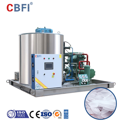 60 Ton Flake Ice Machine For Fish Integrated Flake Style Ice Machine Cooling Food