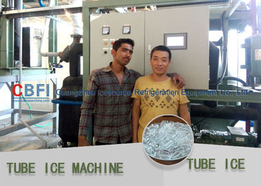 10 τόνος/καθημερινά μηχανή σωλήνων πάγου με την ψυκτική ουσία 200-600V φρέον R507 R404a