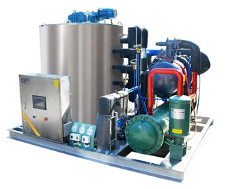 Ψυκτική μηχανή νιφάδων τύπων νερού της θάλασσας για τα υδρόβιες αγαθά/τις αποβάθρες 10 τόνοι ανά ημέρα