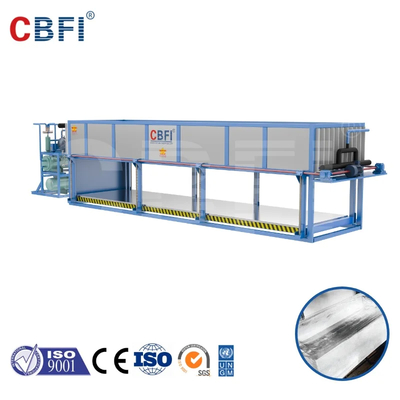 CE/ISO 220V/50Hz Μηχανή με άμεση ψύξη πάγου με έλεγχο PLC εξατμιστήρα από ανοξείδωτο χάλυβα